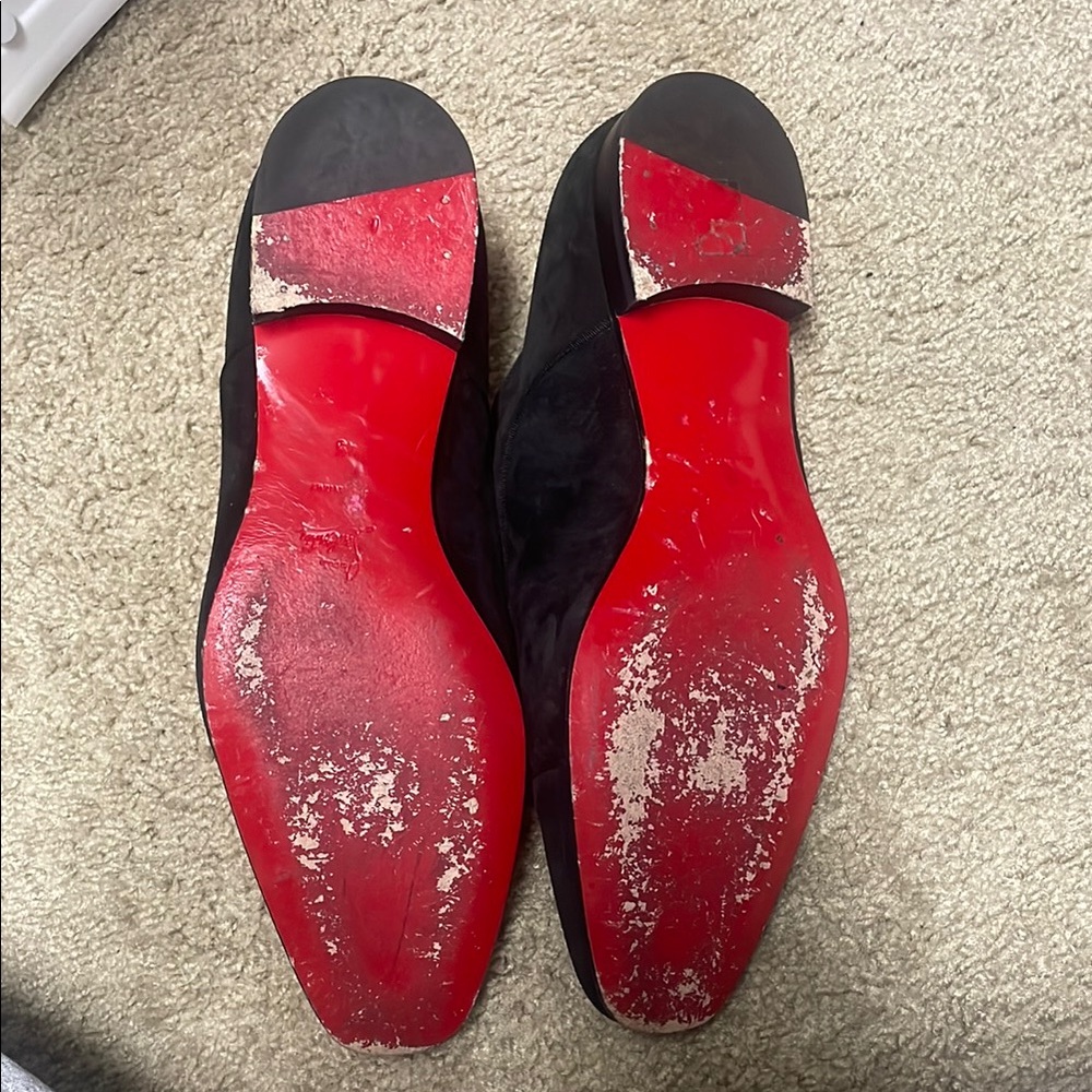 Men's Black Suede Shoes - Picture 2 of 4